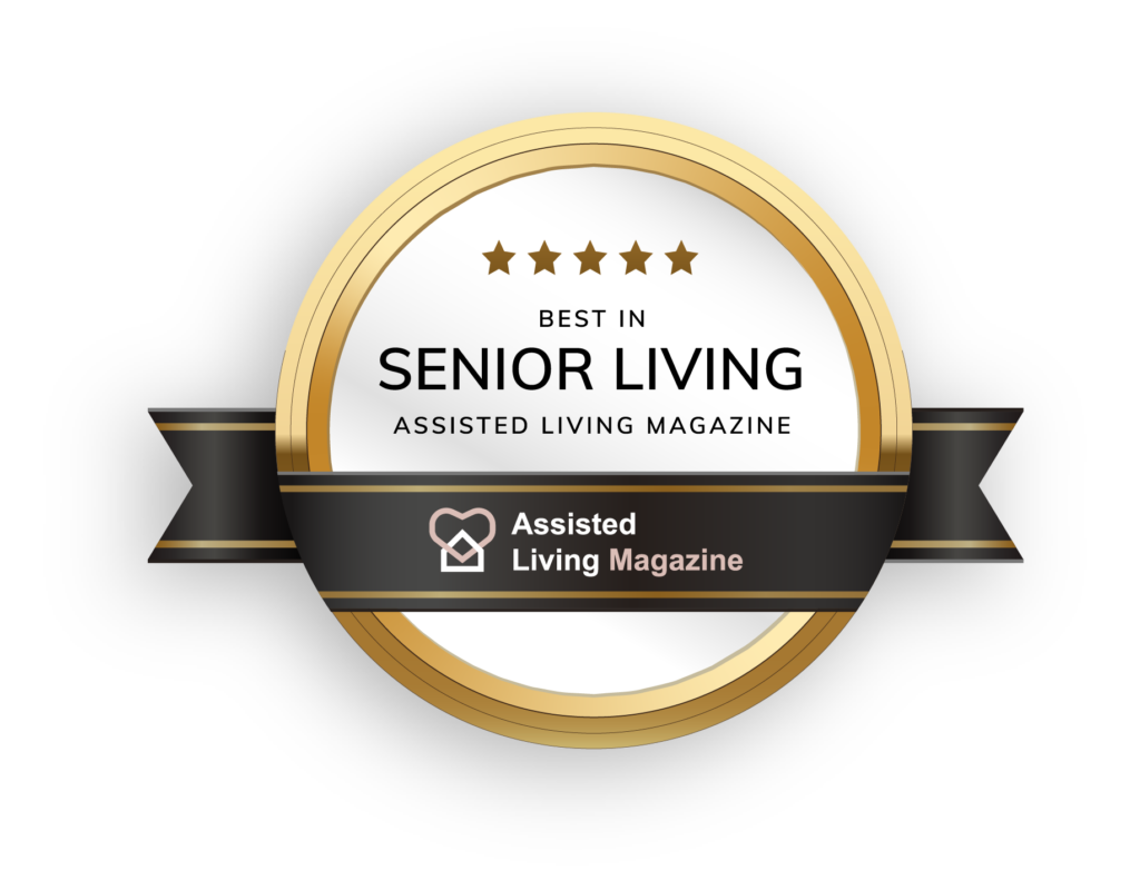 Best in Senior Living award badge from Assisted Living Magazine